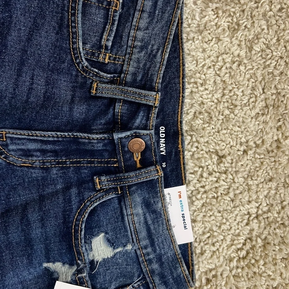 GIRLS OLD NAVY DENIM SHORTS SIZE 10 NWT
